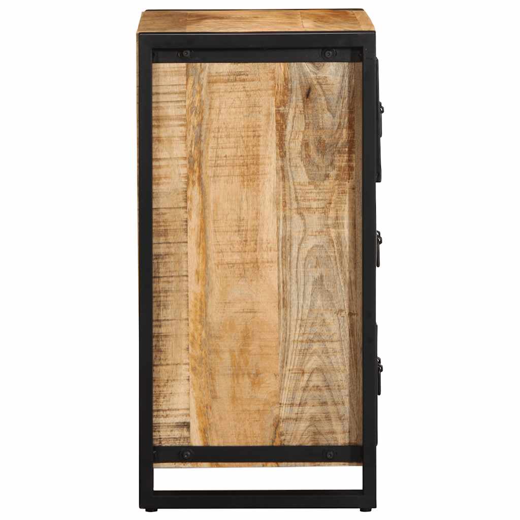 vidaXL Schubladenschrank 50x35x70 cm Raues Massivholz Mango