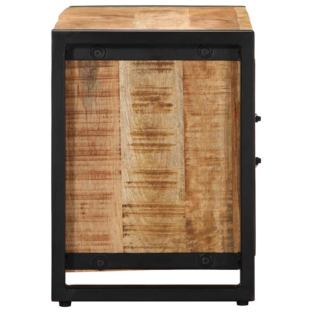 vidaXL TV-Schrank 80x30x40 cm Raues Massivholz Mango