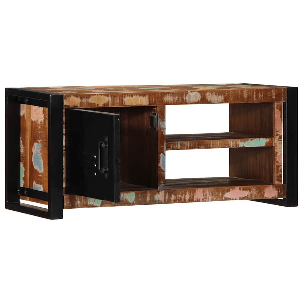 vidaXL TV-Schrank 80x30x35 cm Massivholz Altholz