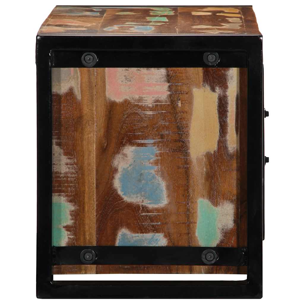 vidaXL TV-Schrank 80x30x35 cm Massivholz Altholz