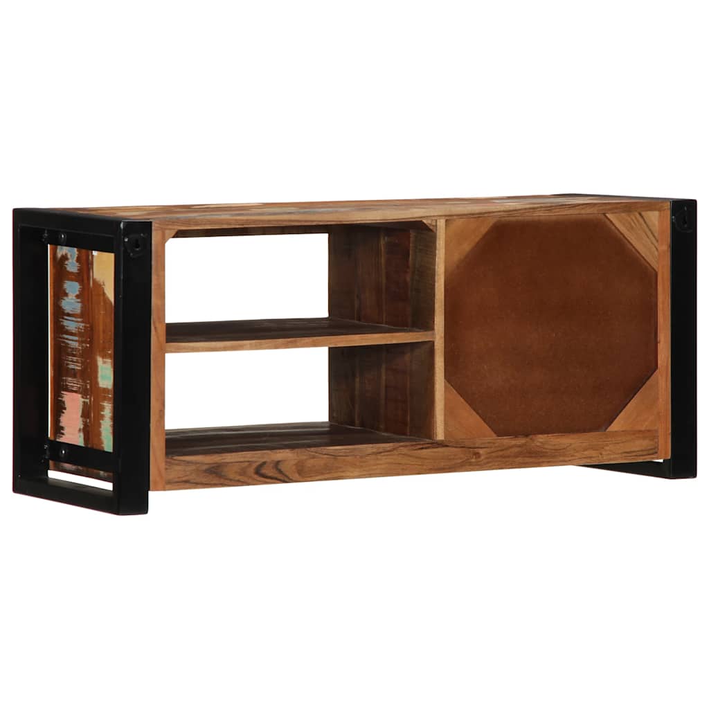 vidaXL TV-Schrank 80x30x35 cm Massivholz Altholz
