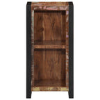 vidaXL Nachttisch 40x30x80 cm Altholz Massivholz