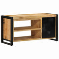 vidaXL Schuhbank Braun 100 x 40 x 50 cm Massivholz Mango