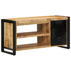 vidaXL Schuhbank Braun 100 x 40 x 50 cm Massivholz Mango
