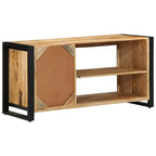 vidaXL Schuhbank Braun 100 x 40 x 50 cm Massivholz Mango