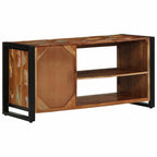 vidaXL Schuhbank Mehrfarbig 100 x 40 x 50 cm Massivholz Altholz