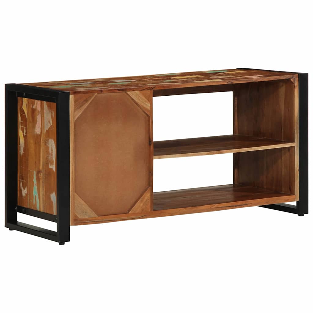 vidaXL Schuhbank Mehrfarbig 100 x 40 x 50 cm Massivholz Altholz