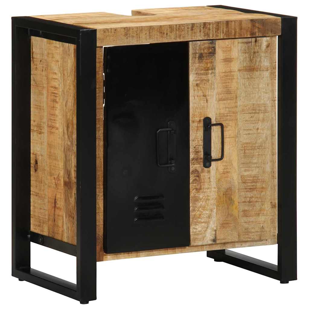 vidaXL Badezimmerschrank Braun 55 x 35 x 60 cm Massivholz Mango