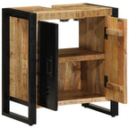 vidaXL Badezimmerschrank Braun 55 x 35 x 60 cm Massivholz Mango