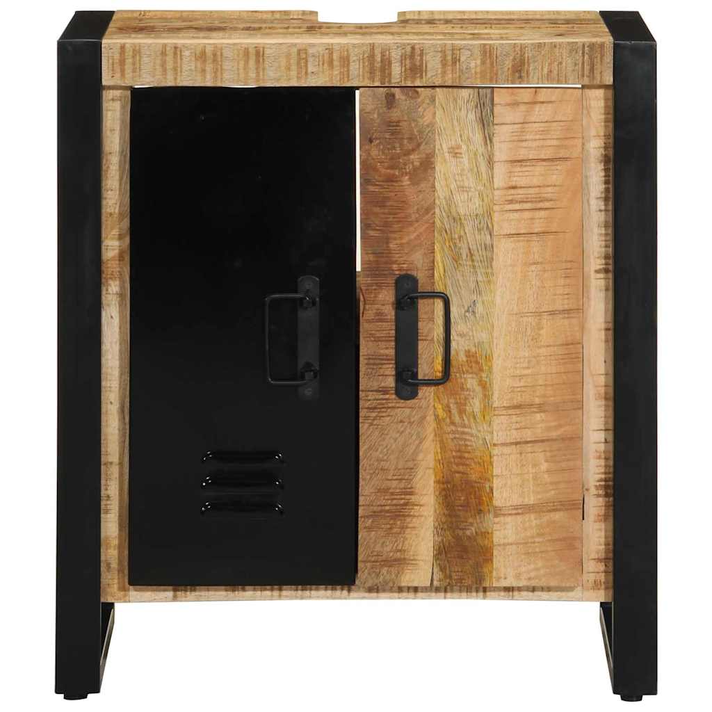 vidaXL Badezimmerschrank Braun 55 x 35 x 60 cm Massivholz Mango
