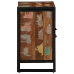 vidaXL Badezimmerschrank mit Regal Braun Massives upgecyceltes Holz