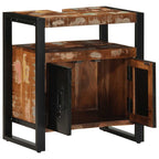 vidaXL Waschbeckenunterschrank 55x35x60 cm Altholz Massivholz