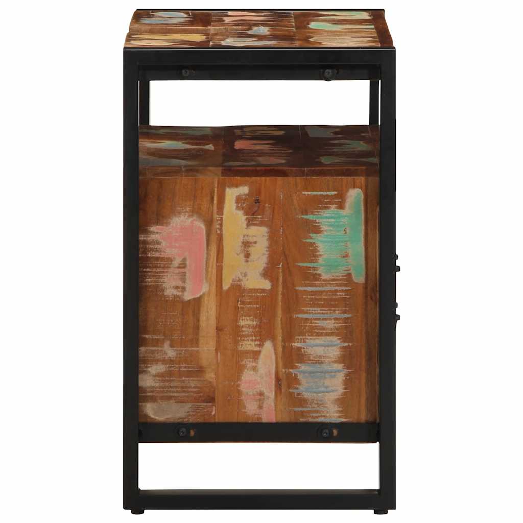 vidaXL Waschbeckenunterschrank 55x35x60 cm Altholz Massivholz