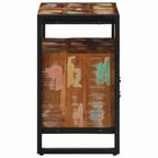 vidaXL Waschbeckenunterschrank 55x35x60 cm Altholz Massivholz