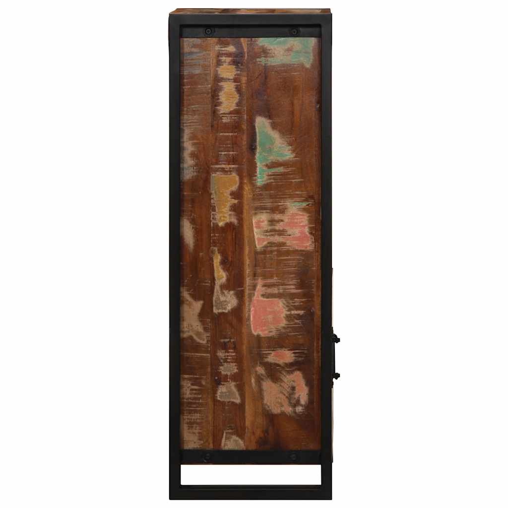 vidaXL Badschrank 40x30x90 cm Altholz Massivholz