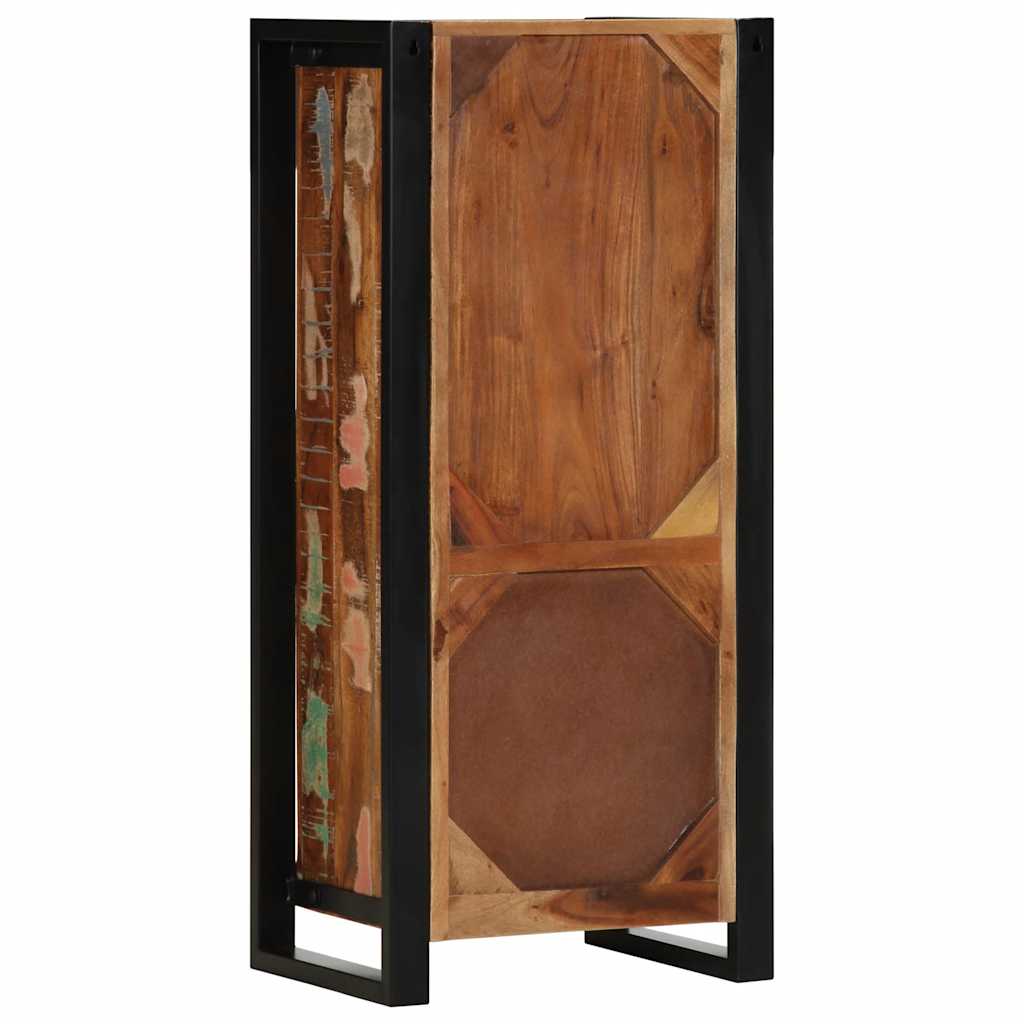 vidaXL Badschrank 40x30x90 cm Altholz Massivholz