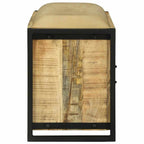 vidaXL Bank Schrank Braun 100 x 35 x 50 cm Massivholz Mango