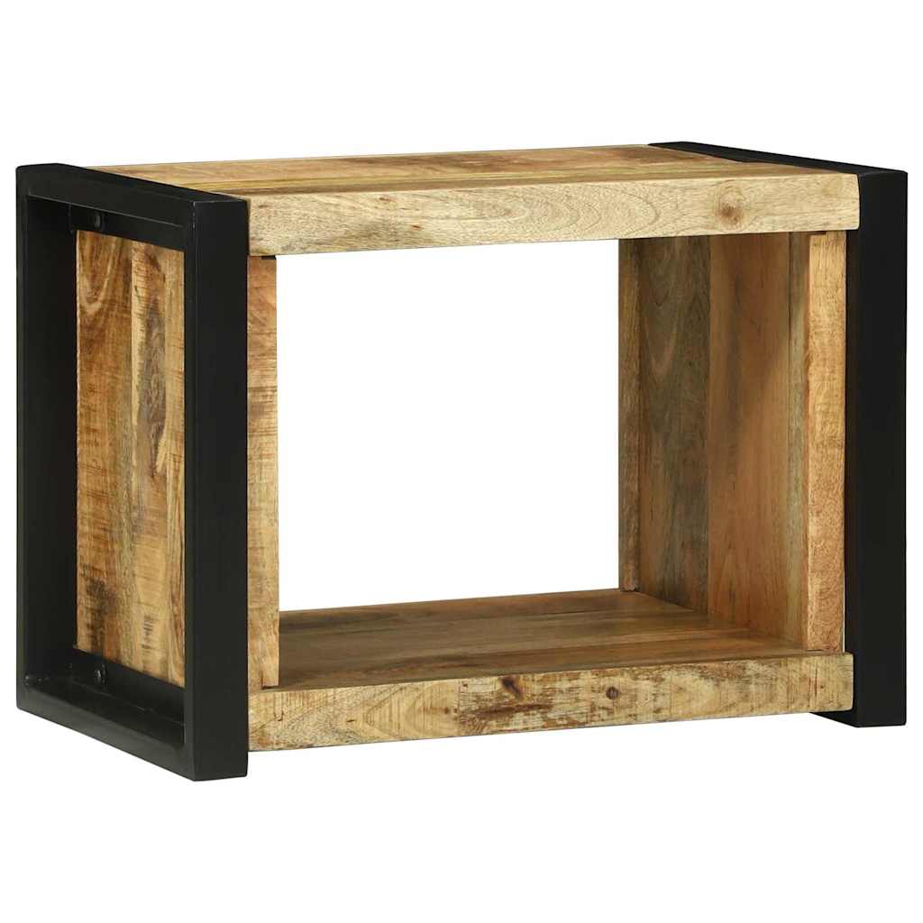 vidaXL Wandwürfel mit Speicher Braun 55 x 35 x 40 cm Massivholz Mango