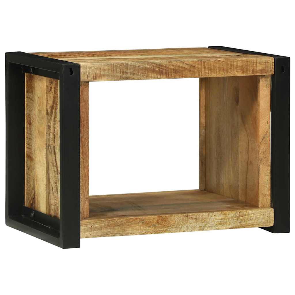 vidaXL Wandwürfel mit Speicher Braun 55 x 35 x 40 cm Massivholz Mango
