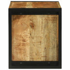 vidaXL Wandwürfel mit Speicher Braun 55 x 35 x 40 cm Massivholz Mango