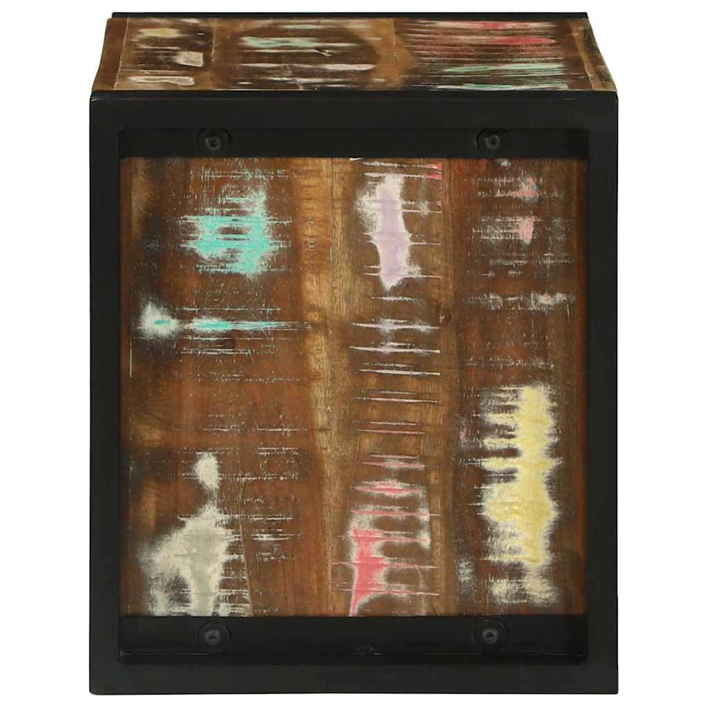 vidaXL Wandwürfel Braun 55 x 35 x 40 cm Massives upgecyceltes Holz