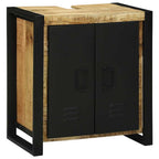 vidaXL Waschbeckenunterschrank Braun 55 x 35 x 60 cm Massivholz Mango