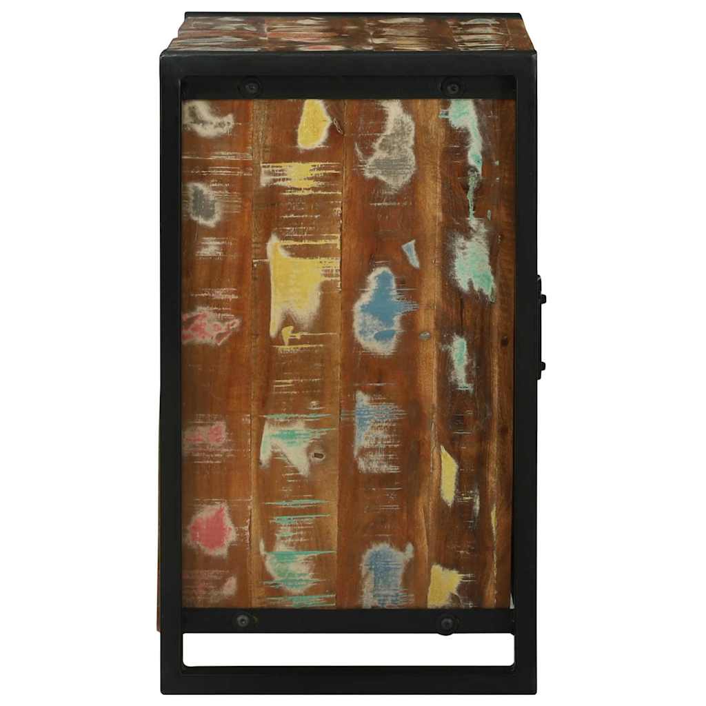 vidaXL Waschbeckenunterschrank Braun Massives upgecyceltes Holz