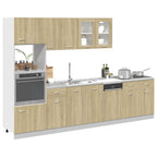 vidaXL 7-tlg. Küchenschrank-Set Lyon Sonoma-Eiche Holzwerkstoff