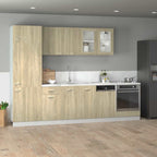 vidaXL 8-tlg. Küchenschrank-Set Lyon Sonoma-Eiche Holzwerkstoff