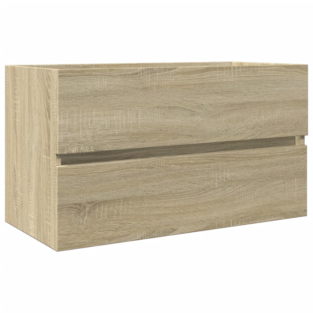 vidaXL 2-tlg. Badmöbel-Set Keramik und Holzwerkstoff