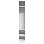 vidaXL Kleiderschrank Weiß 30x50x200 cm Holzwerkstoff