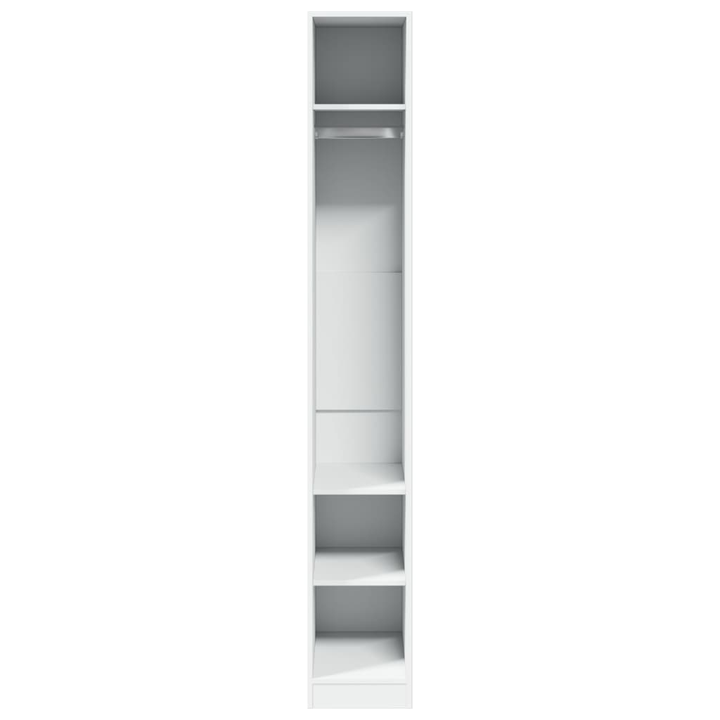 vidaXL Kleiderschrank Weiß 30x50x200 cm Holzwerkstoff