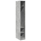 vidaXL Kleiderschrank Betongrau 30x50x200 cm Holzwerkstoff