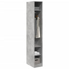 vidaXL Kleiderschrank Betongrau 30x50x200 cm Holzwerkstoff