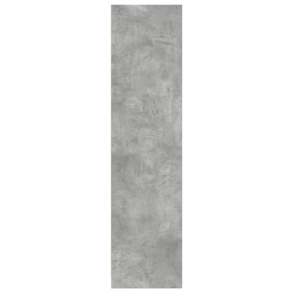 vidaXL Kleiderschrank Betongrau 30x50x200 cm Holzwerkstoff