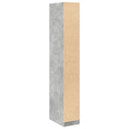 vidaXL Kleiderschrank Betongrau 30x50x200 cm Holzwerkstoff