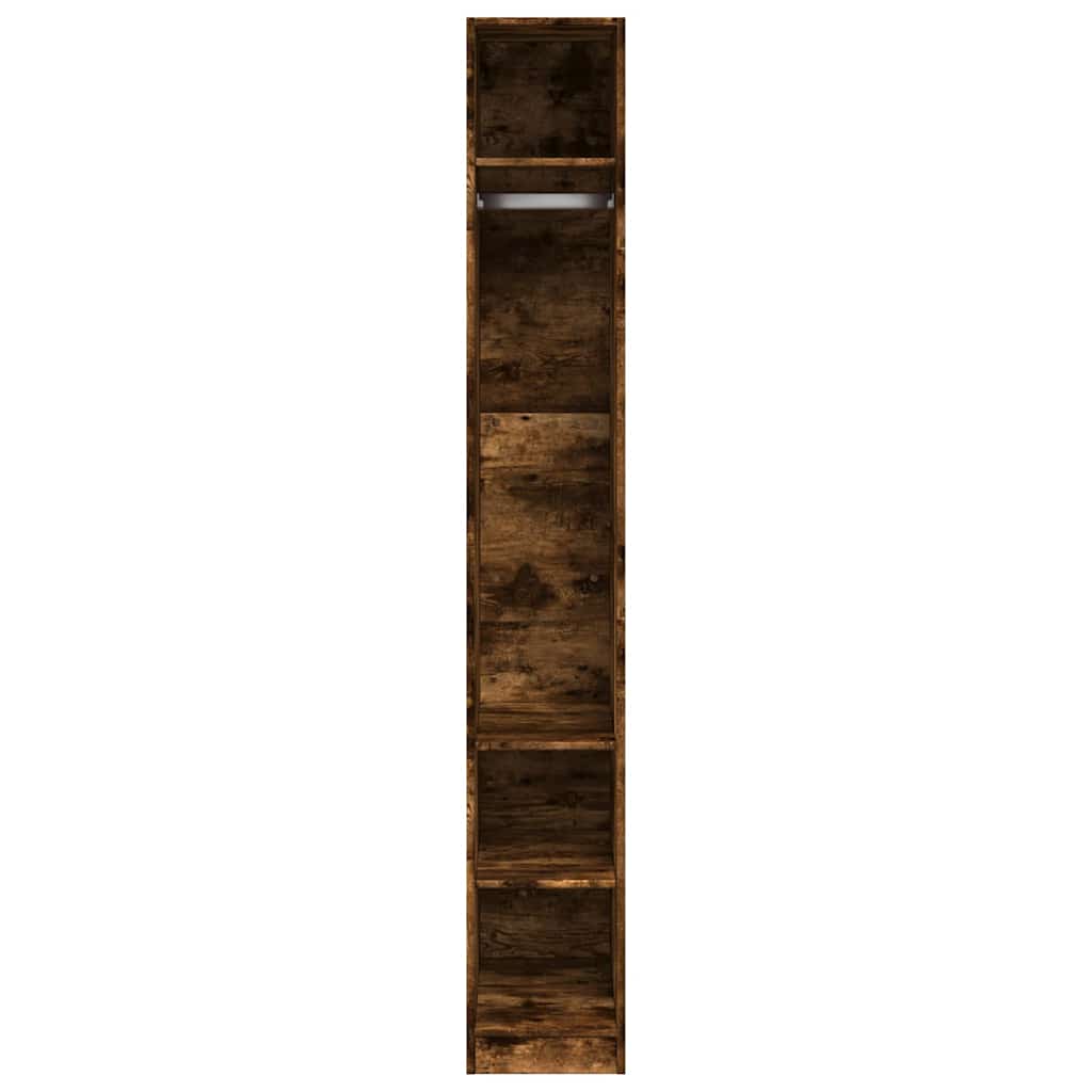 vidaXL Kleiderschrank Räuchereiche 30x50x200 cm Holzwerkstoff