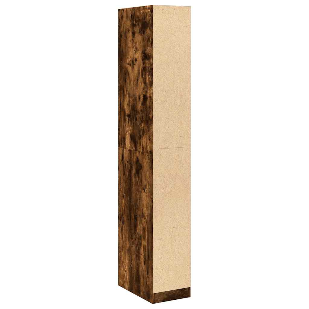 vidaXL Kleiderschrank Räuchereiche 30x50x200 cm Holzwerkstoff