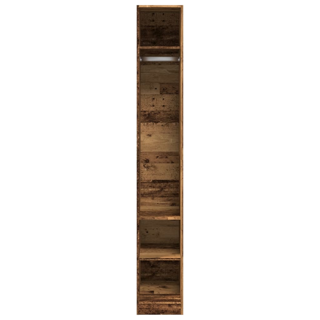 vidaXL Kleiderschrank Altholz-Optik 30x50x200 cm Holzwerkstoff