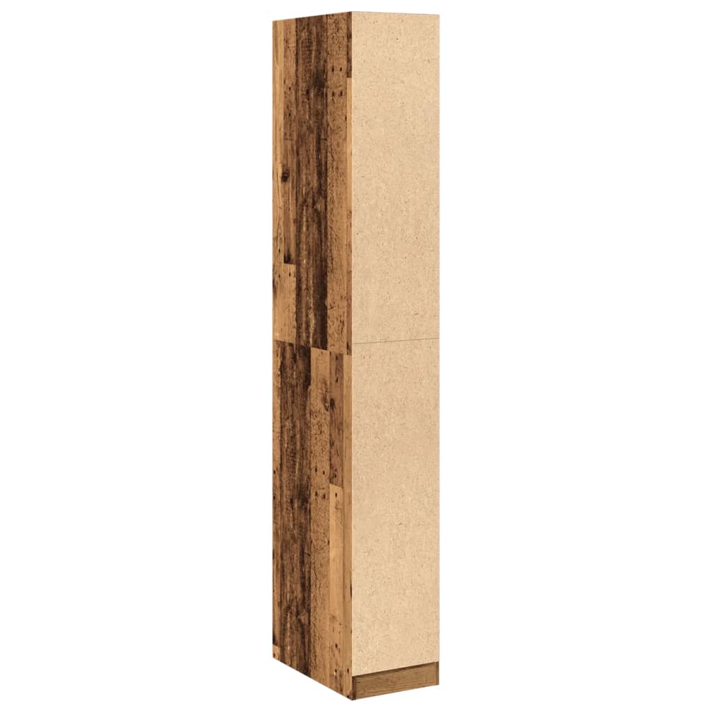 vidaXL Kleiderschrank Altholz-Optik 30x50x200 cm Holzwerkstoff