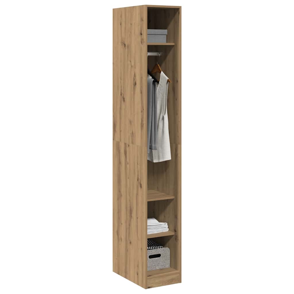 vidaXL Kleiderschrank Artisan-Eiche 30x50x200 cm Holzwerkstoff