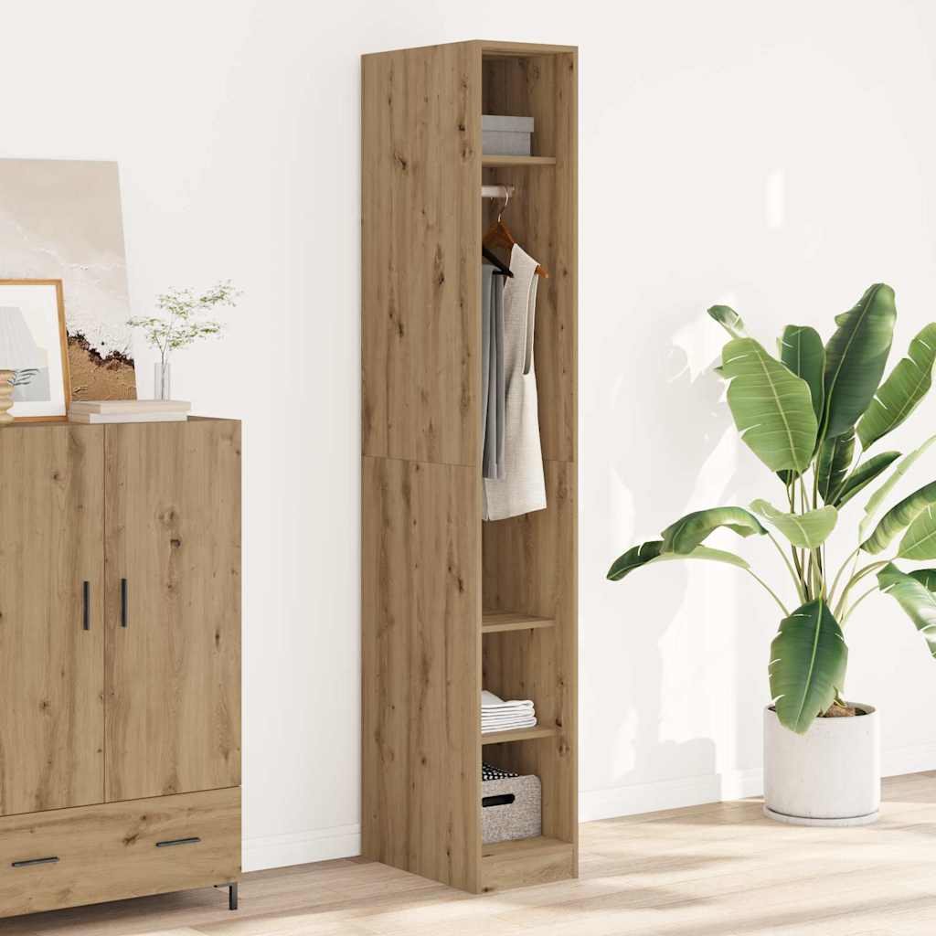 vidaXL Kleiderschrank Artisan-Eiche 30x50x200 cm Holzwerkstoff