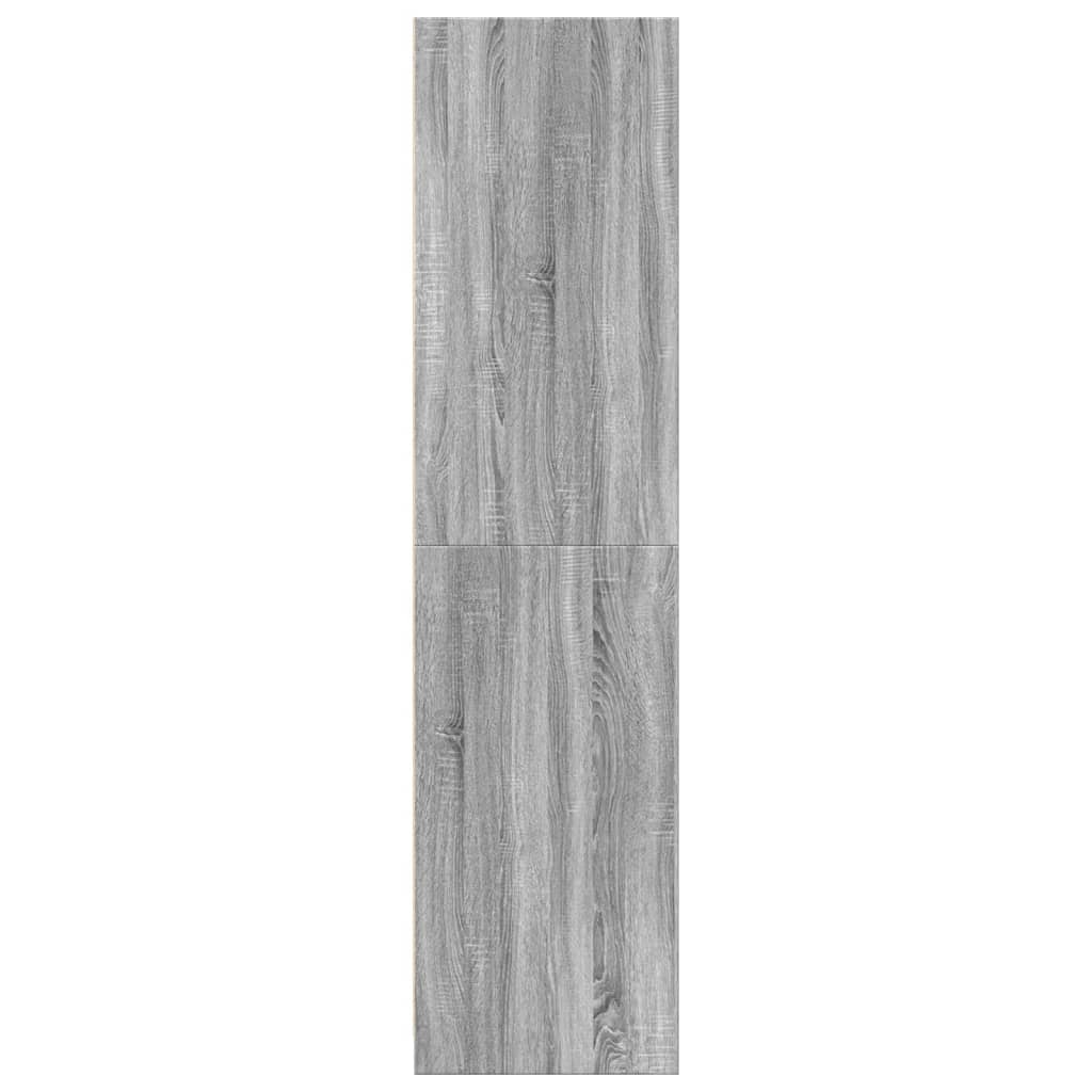 vidaXL Kleiderschrank Grau Sonoma 30x50x200 cm Holzwerkstoff