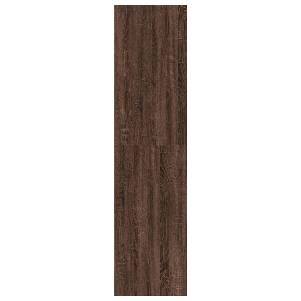 vidaXL Kleiderschrank Braun Eichen-Optik 80x50x200 cm Holzwerkstoff