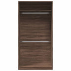 vidaXL Kleiderschrank Braun Eiche-Optik 100x50x200 cm Holzwerkstoff