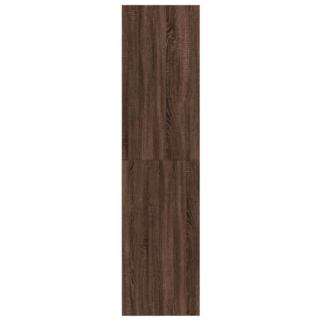 vidaXL Kleiderschrank Braun Eiche-Optik 100x50x200 cm Holzwerkstoff