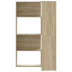 vidaXL Eck-Bücherregal 4 Etagen Sonoma Eiche 85x85x140cm Holzwerkstoff