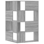 vidaXL Eck-Bücherregal 4 Etagen Grau Sonoma 85x85x140 cm Holzwerkstoff