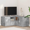 vidaXL Eckregal Betongrau 160x40x45 cm Holzwerkstoff