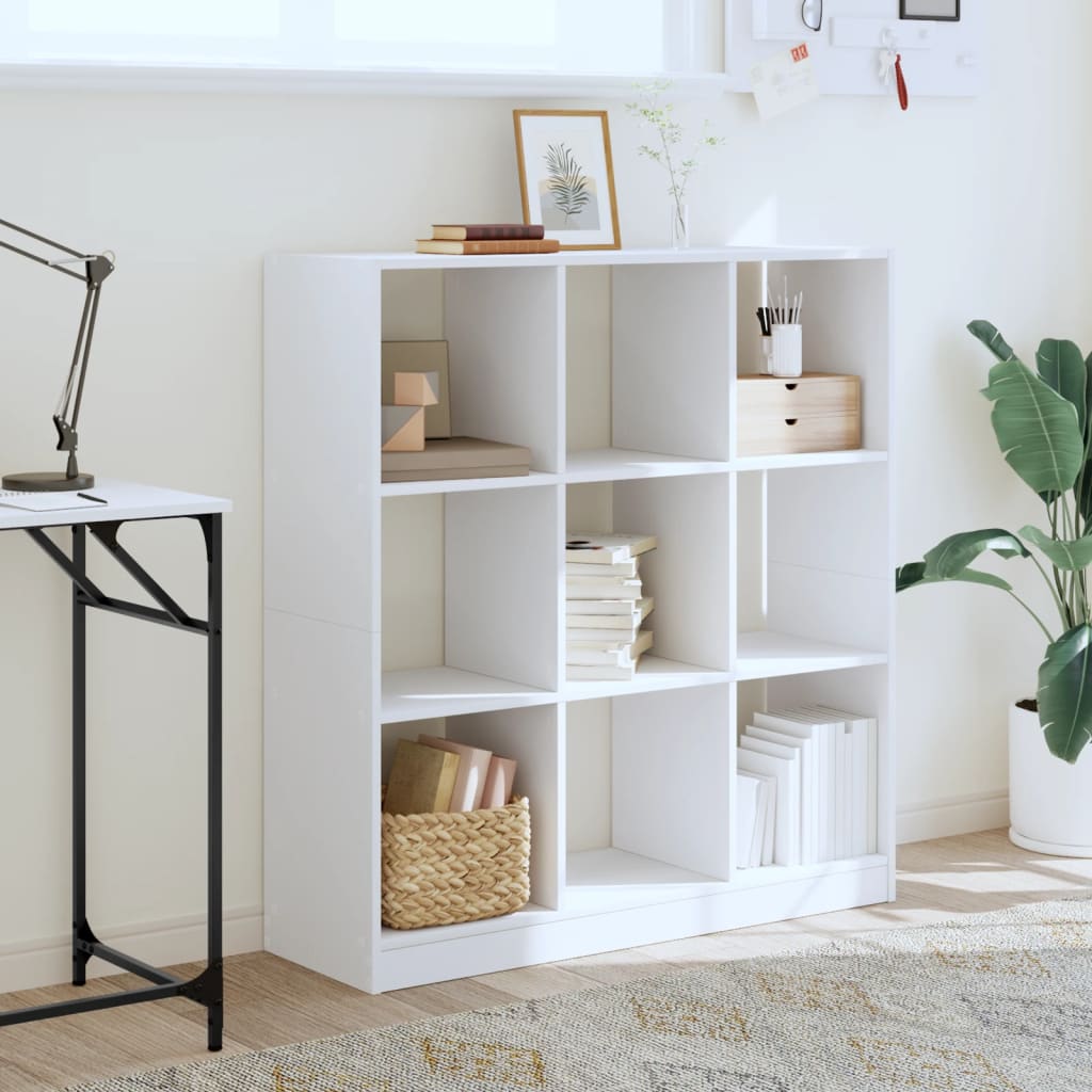 vidaXL Bücherregal Weiß 102x32x108 cm Holzwerkstoff